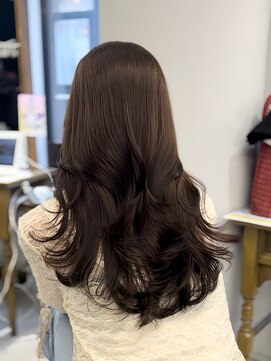 ハピネス 梅田茶屋町店(HAPPINESS) ブリーチなし/レイヤーカット/韓国ヘア/モカブラウン/顔まわり