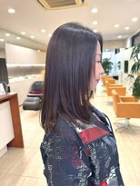 ディーコ(IDEEK)&nbsp;30代40代向け艶ロング クールな印象のストレートスタイル