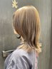 韓国風カット+エンジェル艶カラー+超濃密泡水+極上美髪TR ¥19900→¥12000