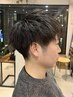 ◆メンズ/朝楽スタイリング◆カット+パーマ+炭酸スパ