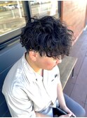 波巻きパーマ