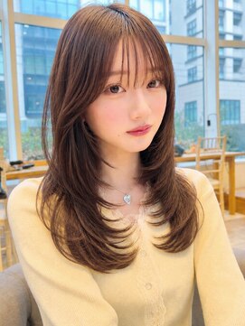 バイオレット 表参道店(Violet) 内巻きミディアムレイヤーカットミディレイヤーハッシュカット