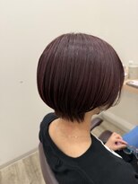 イロヘアミーサ 矢作店(ilo.hair mysa)&nbsp;丸みショート×チェリーブラウン
