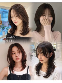 マージュ ギンザ(marju GINZA)の写真/レイヤースタイル、韓国スタイル、顏周りの似合わせ、ラフで大人な抜け感の再現はお任せください◎