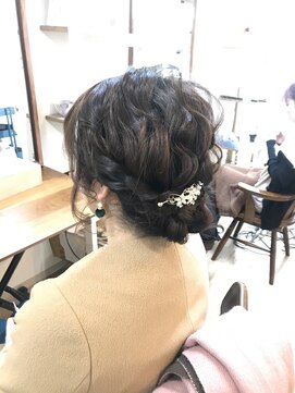 ロカット サロン(Roquat Salon) シニヨンロング結婚式アレンジ【ヘアアレンジ　立川/立川南/袴】
