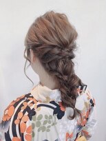ヘアーアンドスパ フェリーチェ ミチ 野田屋町店(HAIR&SPA felice MICHI) 三つ編みアレンジ
