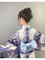 【LAIDBACK代官山】浴衣お団子アレンジ☆ヘアセット