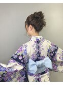 【LAIDBACK代官山】浴衣お団子アレンジ☆ヘアセット