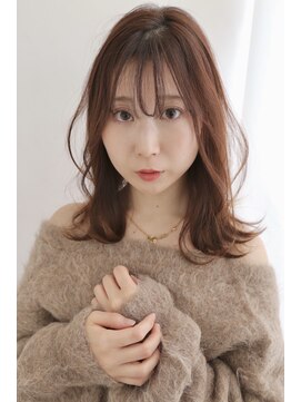 イソラブル(ISOLA-blu) 【ドライヴカット】柔らかセミディ×バイオレットベージュ