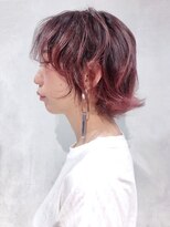 アルバム 渋谷パルコ(ALBUM) チェリーハイライトミニウルフ_耳かけウェーブパーマ_ba290993