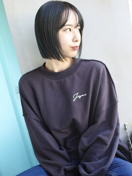 バース(BIRTH) 天神【BIRTH】透けバングフレンチボブ×くすみブルー　7