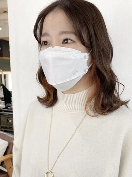 プラグ バイ ネオリーブ(plug by neolive) インナーオレンジ☆メルティカラー/くびれヘア/マッシュ