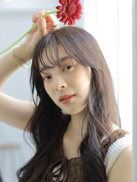 スリール バイ ミリー 江坂(Sourire by milly) 【Sourire江坂】大人っぽゆるふわダークブラウンフェザーバング