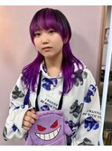 紫　パープル　黒　ウルフ　レイヤー