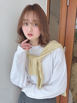 ルービック 天王寺(Rubik's) 大人かわいい春カラー/外ハネボブ/オリーブベージュ