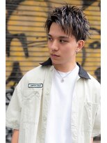 メゾンバイハバナ(maison by HAVANA) 束感ショートアップバング波巻きツーブロックマッシュ