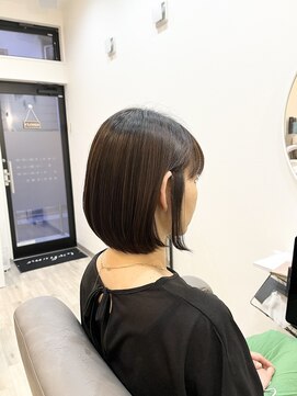 オアシス(oasis) ボブ ショート 縮毛矯正 髪質改善 ストレート ブラウン