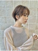 大人ショート　束感ショート　耳掛けショート　20代 30代　40代