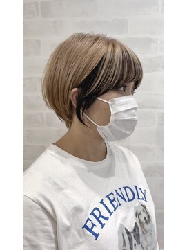 美容室ジャスミン 【ヒロシ】マッシュフレーミング　ブリーチカラー20,30,40代