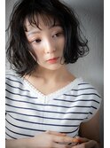オン眉くせ毛風カール小顔外ハネボブパーマu大宮20代30代40代