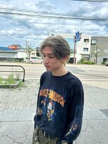 ヘアデザインサロン246&nbsp;韓国スタイル/メンズブリーチ/センターパート/メンズカラー