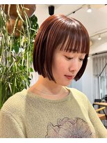 ロマリア(Lomalia) 【Lomalia表参道】似合わせカットメルティカラーワンレンボブ