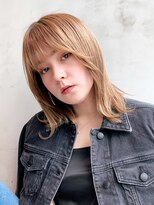 アイティーバイアルバム 北千住店(IT by ALBUM)&nbsp;メルティカラーアプリコットオレンジ似合わせカット_9507