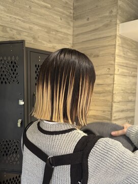 ヲタク(wotaku.) アンブレラカラー裾カラールーツカラーブロンドカラーブリーチ