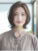 ☆オリーブグレーココアベージュ小顔クラゲヘアー/黒髪/髪質改善