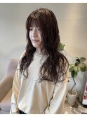 ロングレイヤー 抜け感スパイラル ラフパーマ【30代/40代/50代】