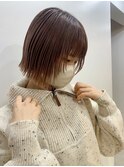顔回りレイヤーボブ