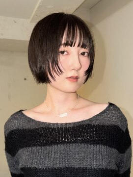 ショートレイヤー×グレージュ/ボブ/ショートボブ