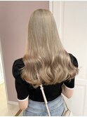 ダブルカラーブリーチハッシュカットレイヤーカットハイライト