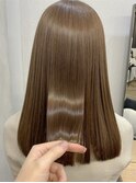 ココアベージュ/オリーブグレー/小顔/黒髪/クラゲヘアー/表参道