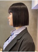 丸みショートボブ/レイヤー/20代30代40代50代/顔周りカット
