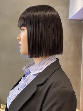 ロンドアジュール 横浜(Lond azur) 丸みショートボブ/レイヤー/20代30代40代50代/顔周りカット