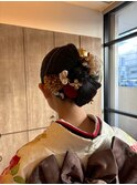 成人式リボンヘア