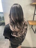 グロス 心斎橋(GLOSS)&nbsp;長さだしバレイヤージュ風デザインエクステ