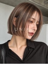ユニカ オレ(UNIKA ore)&nbsp;北長瀬/髪質改善/レイヤーカット/透明感カラー/グレージュ