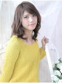 ヘルシー大人前髪ミディアム