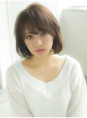 《AFLOATディル裕二朗》おしゃれでかわいい前下がりボブパーマ