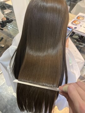 ビグディーサロン(BIGOUDI salon koshien) 【丸岡大介】髪質改善サイエンスアクア×欧米人風ツヤカラー