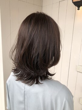 アムレヘアー(amule hair) 【amule hair】くびれミディアム×ブラウンカラー