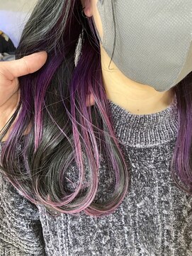 エリマ 調布(elima) インナーカラー/イヤリングカラー/ピンク/パープル/ハイライト