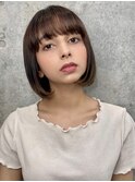 小顔ショート　マッシュショート　丸みショート　ミニボブ