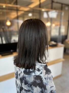 ヘアーメイク マーズ 売布店(Hair Make Mars) 外ハネミディアム×アッシュバイオレット