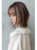 大人可愛い前髪/ミディアム/ボブ/20代30代/原宿/表参道