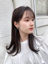 フラッグヘア 新宮店(Flag HAIR)&nbsp;【韓国ヘア】くびれミディ　シースルーバング