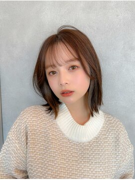 シーシンジュク 新宿南口(Sea shinjuku) 大人ガーリー/前髪/顔周りレイヤー×ブリーチなし韓国ヘア[新宿]