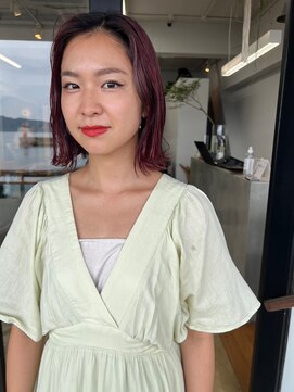 フィルム(FiLMs) 切りっぱなしボブ/レッドブラウン